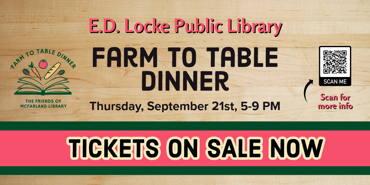 Farm To Table Dinner | E.D. Locke Public Library